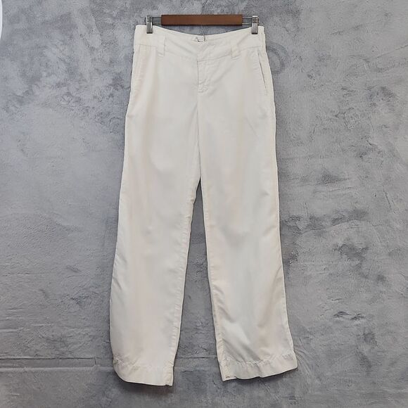 EXPRESS cotton linen blend white pants for women - Picture 1 of 11